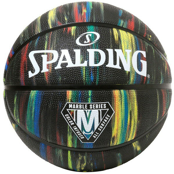 SPALDING スポルディング マーブル ブラック ラバー 6号球 バスケット ボール 84407Z ラフィートスポーツ