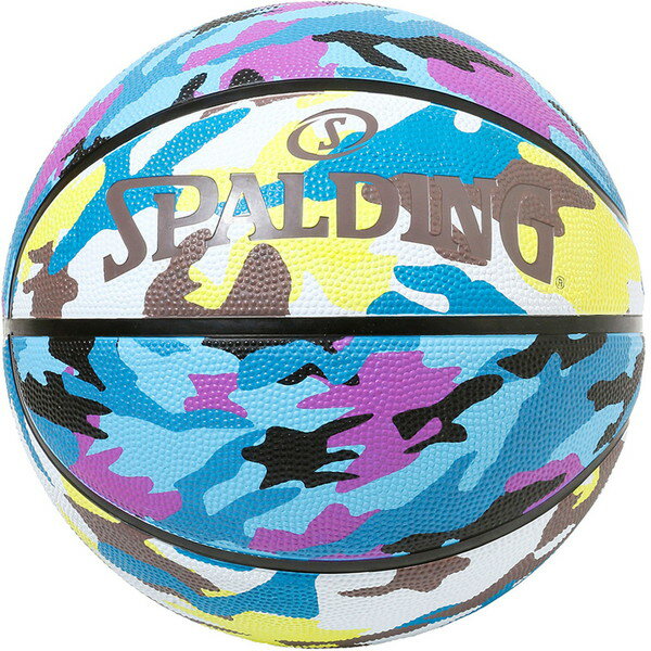SPALDING スポルディング マルチカモ ブルー×ブラウン 7号球 バスケット ボール 84500J ラフィートスポーツ