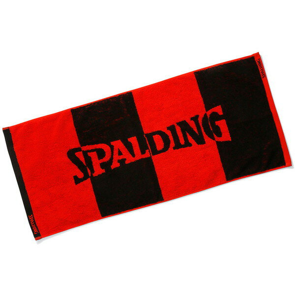 SPALDING スポルディング ジャカードタオル ボーダー レッド SAT211080 バスケット タオル SAT211080 ラフィートスポーツ