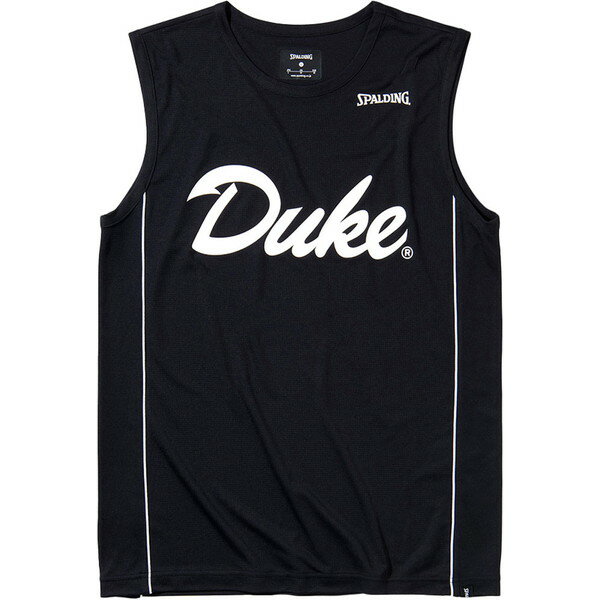 SPALDING（スポルディング） スリーブレスTシャツ DUKEスクリプトロゴ バスケット Tシャツ SMT211460-1000 ノースリーブ