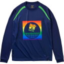 SPALDING スポルディング バレーボールロングスリーブTシャツ MTVレインボー バレー Tシャツ SMT211800-5400 長袖 ラフィートスポーツ