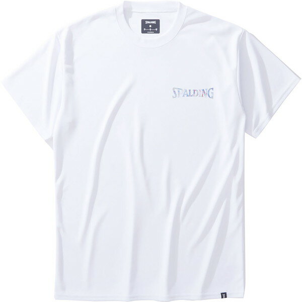 【最大2000円割引クーポン!枚数限定5/6 09:59まで】SPALDING スポルディング Tシャツ ホログラム ワードマーク バスケットボール 半袖Tシャツ SMT25017-2000