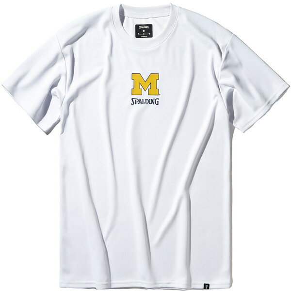 SPALDING スポルディング Tシャツ ミシガン アーチ ロゴ バック バスケットボール 半袖Tシャツ SMT25026M-2000