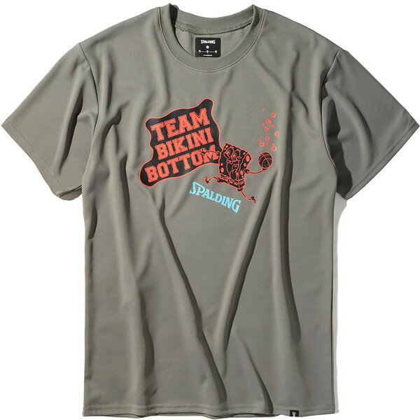 配色の”TEAM BIKINI BOTTOM”がポイントのプリントTシャツ。◯半袖Tシャツポリエステル100％吸水速乾、UVカット中国【03003290500000000】【02904020000000000】
