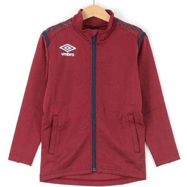 UMBRO(アンブロ) ジュニアウォームアップジャケット ジュニア キッズ ウェア ジャージ スウェット サッカー フットボール UAS2150J-DRED【RS2209】バーゲン サッカー 用品 セール
