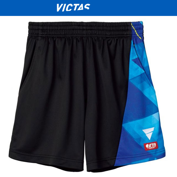 TSP-522102-1000-2XL ヴィクタス 男女兼用 卓球用ゲームパンツ（ブラック・サイズ：2XL） VICTAS　V-GP225