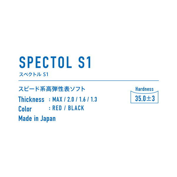 ミズノ 卓球ラバー Q1 ブラック Mizuno 83JRT29109