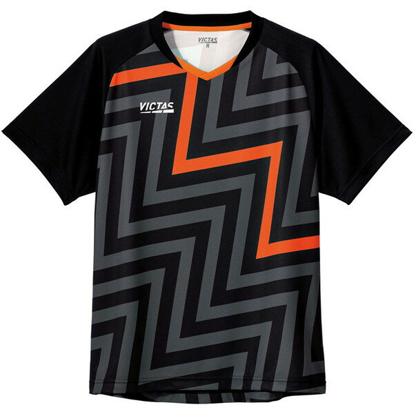 返品交換不可 大特価 VICTAS ヴィクタス 半袖サンダーボルトゲームシャツ THUNDERBOLTGS 卓球612102-1000