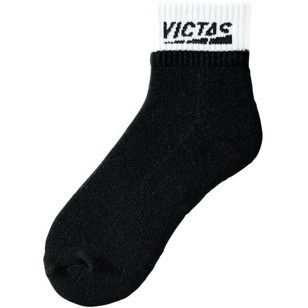 返品交換不可 大特価 VICTAS ヴィクタス 靴下 ツートーン ショート ソックス 2TONE SHORT SOCKS 卓球 662102-1000 1