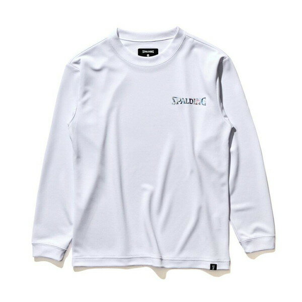 SPALDING スポルディング バスケット ジュニア 長袖Tシャツホログラム ワードマーク SJT22173-WHのサムネイル