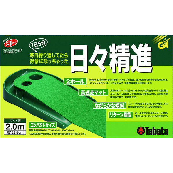 Lafitte ラフィートスポーツのTabata タバタ ゴルフ パターマット ツーホールミニ 2.0 ゴルフ アクセサリー GV0129 ラフィートスポーツ｜アングル2