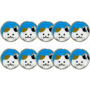 Tabata タバタ ゴルフ マグネットマーカー ネコ 10個セット ゴルフ アクセサリー GV8021 ラフィートスポーツ
