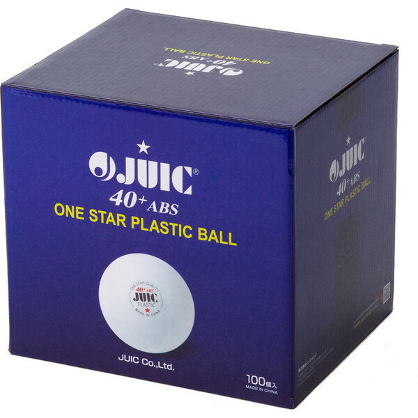 JUIC ジュウイック ジュイック ABSプラスチック1スタートレーニングボール 1箱 100個入 卓球 7050 ピン球 ピンポン球