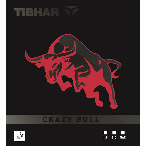 TIBHAR ティバー 三英 ラバー CRAZY BULL クレイジーブル レッド1.8 卓球 TR181016 ラフィートスポーツ