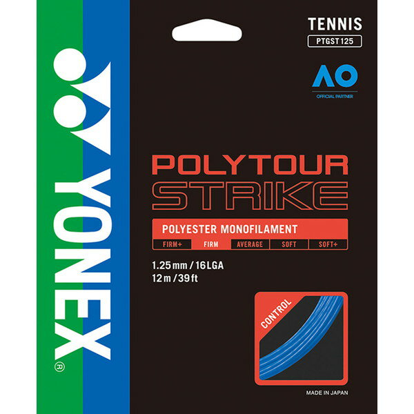 Yonex ヨネックス ポリツアーストライク125 硬式テニス用ガット ストリングス PTGST125-002