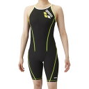 ARENA アリーナ レディス 水着 トレーニングワンピーススパッツ オープンバック ハーフレッグ 水泳 水着 SAR4103W-BKYL レディース「P」 ラ...