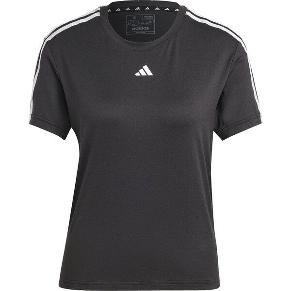 adidas アディダス エアロレディ トレインエッセンシャルズ スリーストライプス 半袖Tシャツ レディース BUT04-IC5039「P」