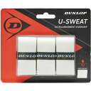 DUNLOP ダンロップテニス オーバーグリップ ドライタイプ 3本入 U-SWEAT 3PCS テニス DTA2041-003 グリップテープ