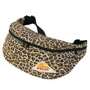 KELTY ケルティ MINI FANNY ボディバッグ デジタルプリント ミニファニー レオパード柄 32592425-GOLDLEOPARD