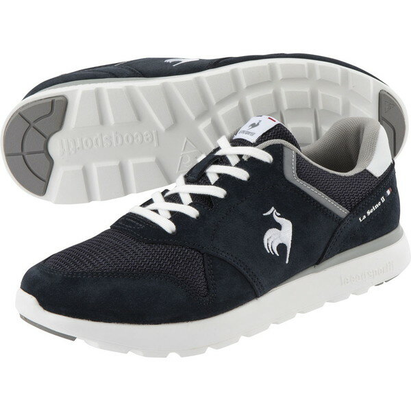 ルコック Le coq sportif ラ セーヌ ワイド LA SEINE II WIDE ネイビー ホワイト カジュアル シューズ QL3VJC04NW-F