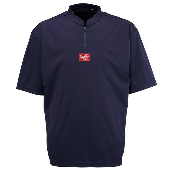Rawlings ローリングス HYPER FIELD ショートスリーブプレイヤー ZIP AOS12HF01ZS-N 半袖シャツ ラフィ..