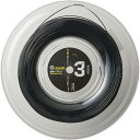 GOSEN ゴーセン 硬式テニス ガット G-SPIN3 17 ブラック ロール テニス 硬式ガット TSGS312BK ラフィートスポーツ