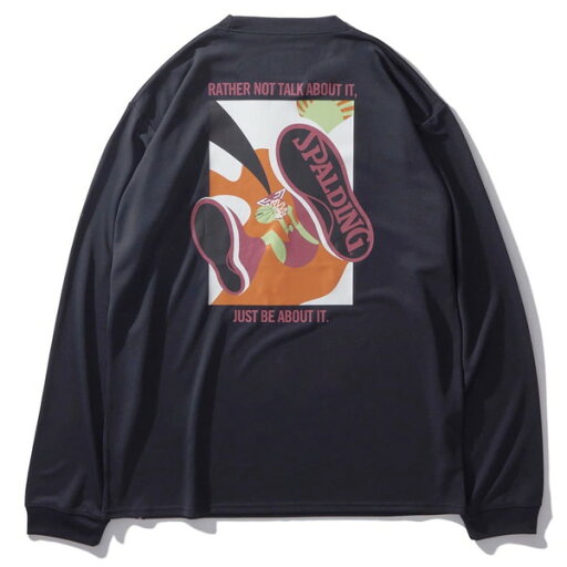 SPALDING スポルディング ロングスリーブTシャツ ダンク バスケットボール SMT24115-1000 長袖 ラフィートスポーツ SPALDING スポルディング ロングスリーブTシャツ ダンク バスケットボール SMT24115-1000 長袖 ラフィートスポーツ