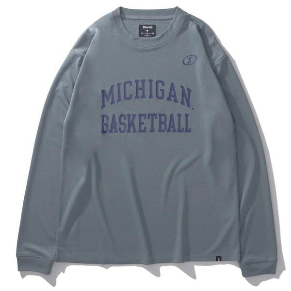 SPALDING スポルディング ロングスリーブTシャツ ミシガン バスケットボール アーチロゴ バスケットボール SMT24126M-1800 長袖 ラフィートスポーツ