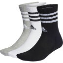adidas アディダス スリーストライプス クッション クルー ソックス 3足組 マルチスポーツ ソックス EBB67-IC1323 靴下 ラフィートスポーツ