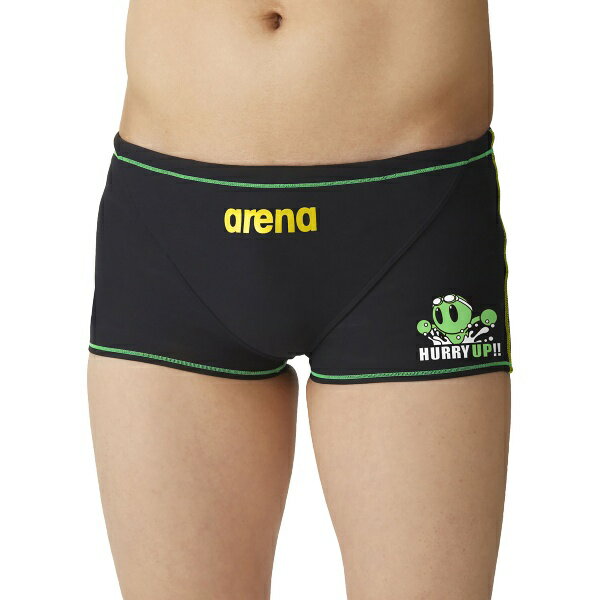 ARENA アリーナ トレーニングスパッツ ショートレッグ 水泳 水着メンズ競泳用 FINA非公認 AS4FWM09M-BK02のサムネイル