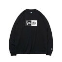 ニューエラ NEW ERA 長袖 コットン Tシャツ Box Logo ボックスロゴ ブラック レギュラーフィット 13755434 ラフィートスポーツ(4)