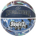 SPALDING スポルディング グラフィティ ネイビー×ブルー ラバー SZ7 バスケットボール 競技ボール7号 84937J ラフィートスポーツ