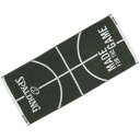 【最大2000円割引クーポン!枚数限定5/6 09:59まで】SPALDING スポルディング ジャカードタオル ボールモチーフ バスケットボール タオル SA...