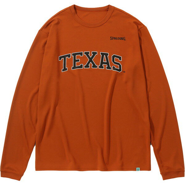 SPALDING スポルディング ロングスリーブTシャツ テキサス レタード バスケットボール 長袖Tシャツ SMT23133TX-7400