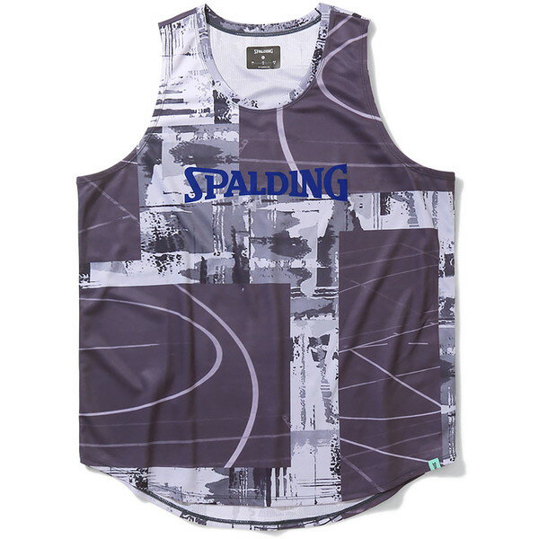 SPALDING スポルディング タンクトップ トップ オブ ザ キー コラージュ バスケットボール
