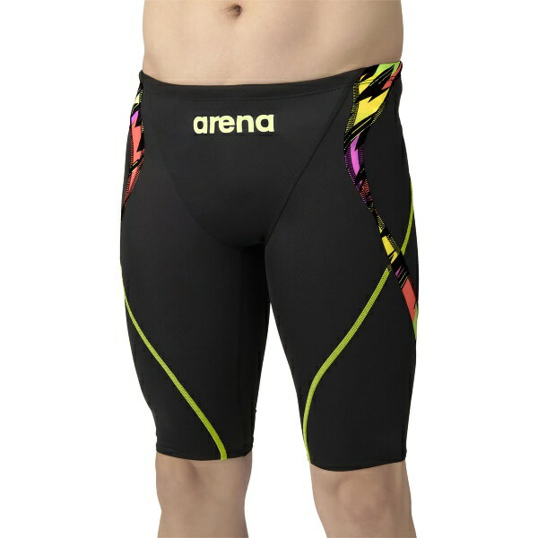 ARENA アリーナ レーシングスパッツ ハーフレッグ 水泳 水着メンズ競泳用 FINA公認 AS5SRC24M-BKYL ラフィートスポーツ