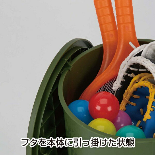 Lafitte ラフィートスポーツのCAPTAINSTAG キャプテンスタッグ 座れるバケツ15L オリーブ アウトドア バーベキューその他 UM1616｜アングル3