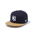 ニューエラ NEW ERA 9FIFTY ニューヨーク・ヤンキース ネイビー × ホワイト ウィートバイザー 14524950 帽子 キャップ ラフィートスポーツ
