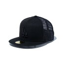 ニューエラ NEW ERA 59FIFTY トラッカー ロサンゼルス・ドジャース ブラック × ブラック 14525156 帽子 キャップ ラフィートスポーツ