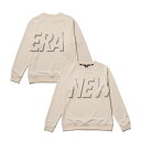 【最大2000円割引クーポン!枚数限定5/6 09:59まで】NEWERA ニューエラ ドライスウェット クルーネック Shadow Logo サンドベージュ Performance Apparel 14410195(4)