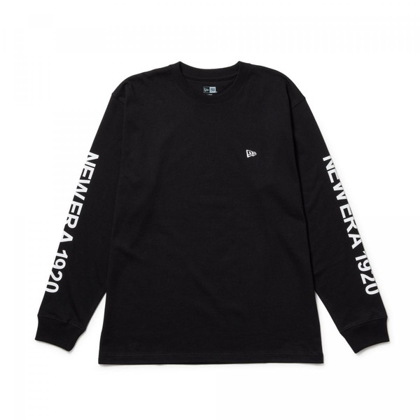 NEWERA ニューエラ 長袖 コットン Tシャツ New Era 1920 ブラック レギュラーフィット 14410199