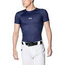 UNDER ARMOUR アンダーアーマー UAアイソチル コンプレッション ショートスリーブ クルー 野球アンダーシャツ 1364732-410 半袖