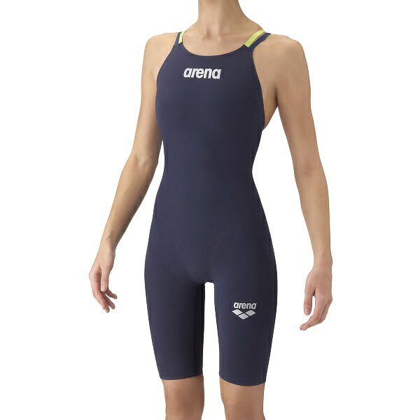ARENA アリーナ レーシングワンピーススパッツ オープンバック ハーフレッグ 水泳 水着レディース競泳用 公認 AS6SRC11L-NVSL