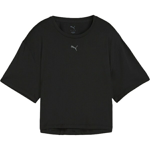 乐天商城 - 【ポイント10倍UP！要エントリー6/4 20時スタート】PUMA プーマ W CLOUDSPUN RELAXED Tシャツ ウェルネス 半袖Tシャツレディース 528290-01
