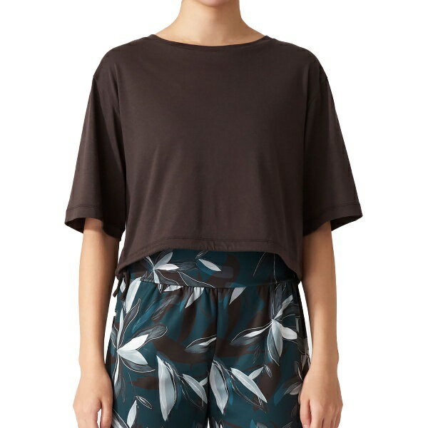 Real Stone リアルストーン クロップドショートスリーブトップ ウェルネス 半袖Tシャツ RFC027TS-DGL