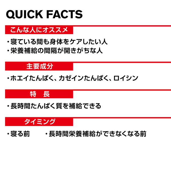 一日をプロテインで締めくくる