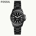 フォッシル フォッシル FOSSIL 腕時計 FB-01 三針 ブラック セラミックウォッチ CE1108 レディース アナログ 正規品