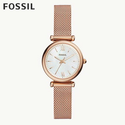 フォッシル フォッシル FOSSIL 腕時計 CARLIE MINI 三針 ローズゴールドトーン ステンレススチールウォッチ ES4433 レディース アナログ 正規品