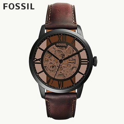 フォッシル フォッシル FOSSIL 腕時計 タウンズマン 機械式 ダークブラウン レザーウォッチ ME3098 メンズ アナログ 正規品