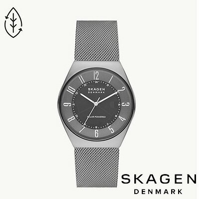 スカーゲン 腕時計（メンズ） スカーゲン SKAGEN 腕時計 GRENEN SOLAR ソーラーパワー チャコールステンレススチール メッシュウォッチ SKW6836 メンズ アナログ 北欧 正規品